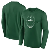 Men's Nike Green New York Jets Icon Legend Performance Long Sleeve T-Shirt