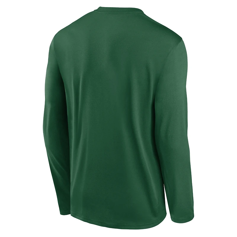 Men's Nike Green New York Jets Icon Legend Performance Long Sleeve T-Shirt