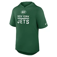 Men's Nike Green New York Jets Lockup Tri-Blend Hoodie T-Shirt