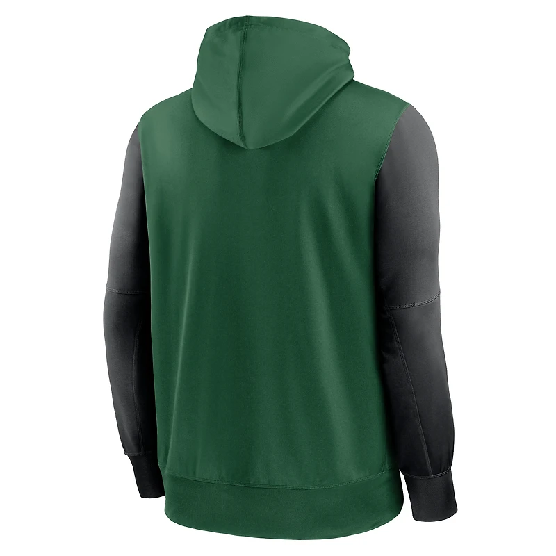 Men's Nike  Green New York Jets Performance Full-Zip Hoodie