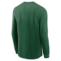 Men's Nike Green New York Jets Play to Win Essential Long Sleeve T-Shirt