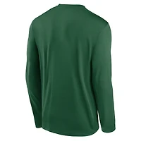 Men's Nike Green New York Jets Primetime Legend Icon Performance Long Sleeve T-Shirt