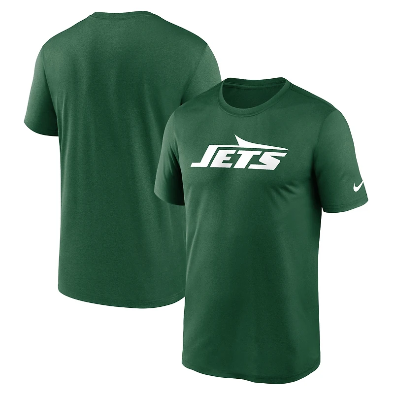 Men's Nike Green New York Jets Primetime Legend Wordmark Performance T-Shirt