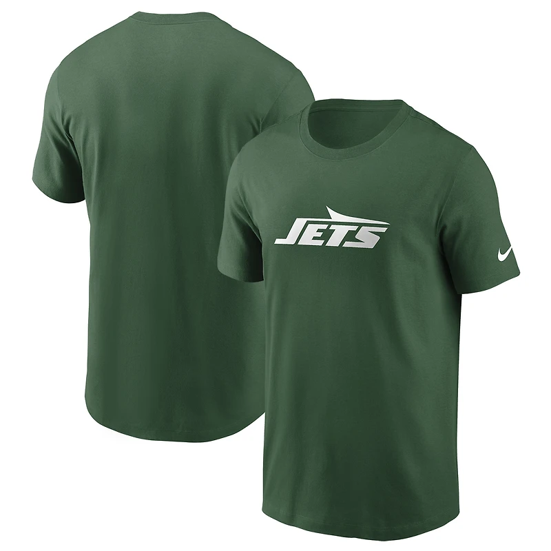 T-shirt essentiel Nike vert New York Jets Primetime Wordmark pour hommes