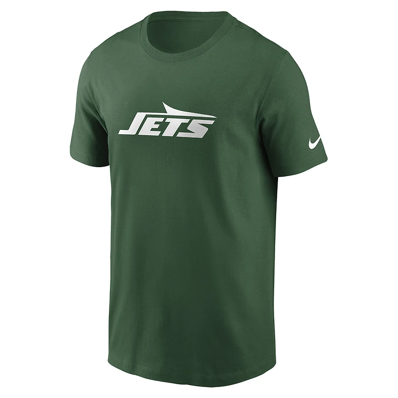 T-shirt essentiel Nike vert New York Jets Primetime Wordmark pour hommes