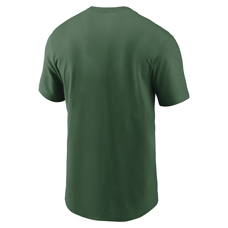 Men's Nike Green New York Jets Primetime Wordmark Essential T-Shirt