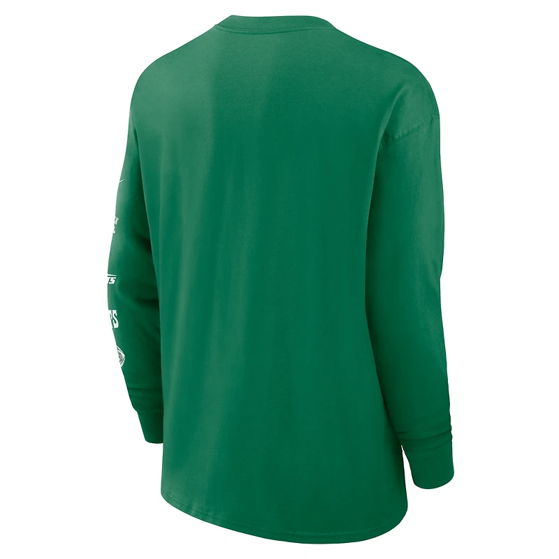 Men's Nike Green New York Jets Rewind Heavy Max90 Pocket Long Sleeve T-Shirt