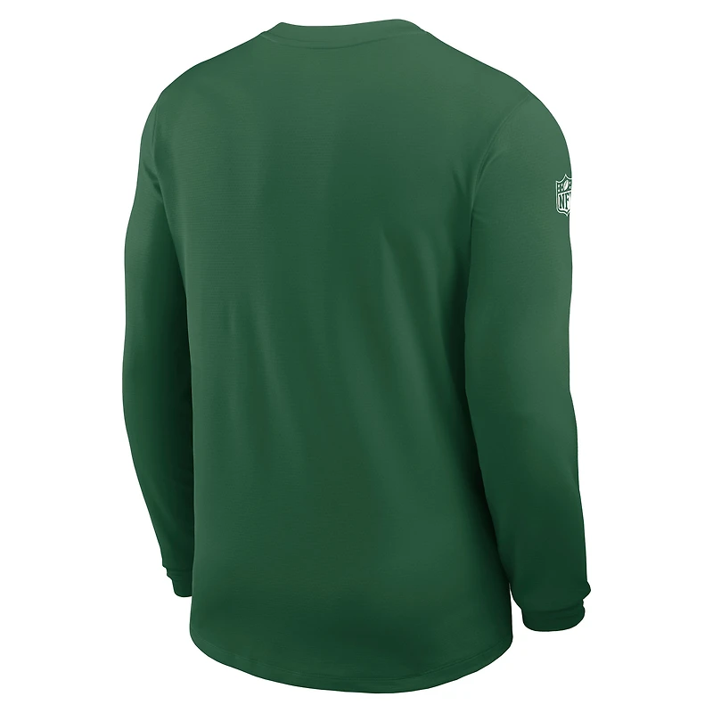 Men's Nike New York Jets Sideline Coach UV Dri-FIT Long Sleeve Shirt