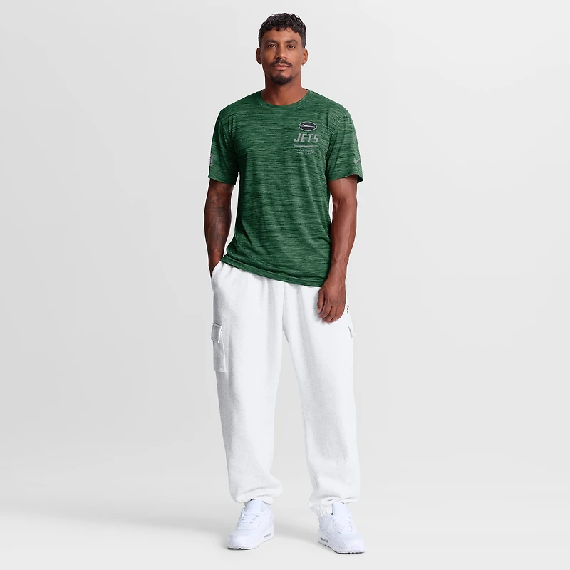 Men's Nike Green New York Jets Sideline Double Covered Dri-FIT Velocity T-Shirt
