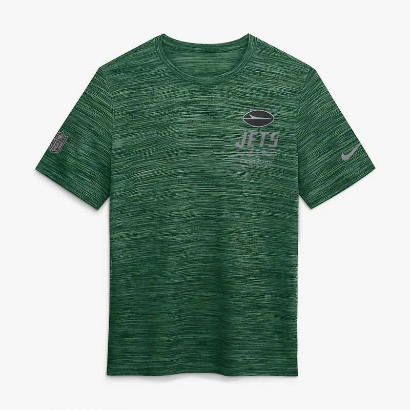 Men's Nike Green New York Jets Sideline Double Covered Dri-FIT Velocity T-Shirt