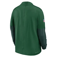 Men's Nike Green New York Jets Sideline Dri-FIT Half-Zip Pullover