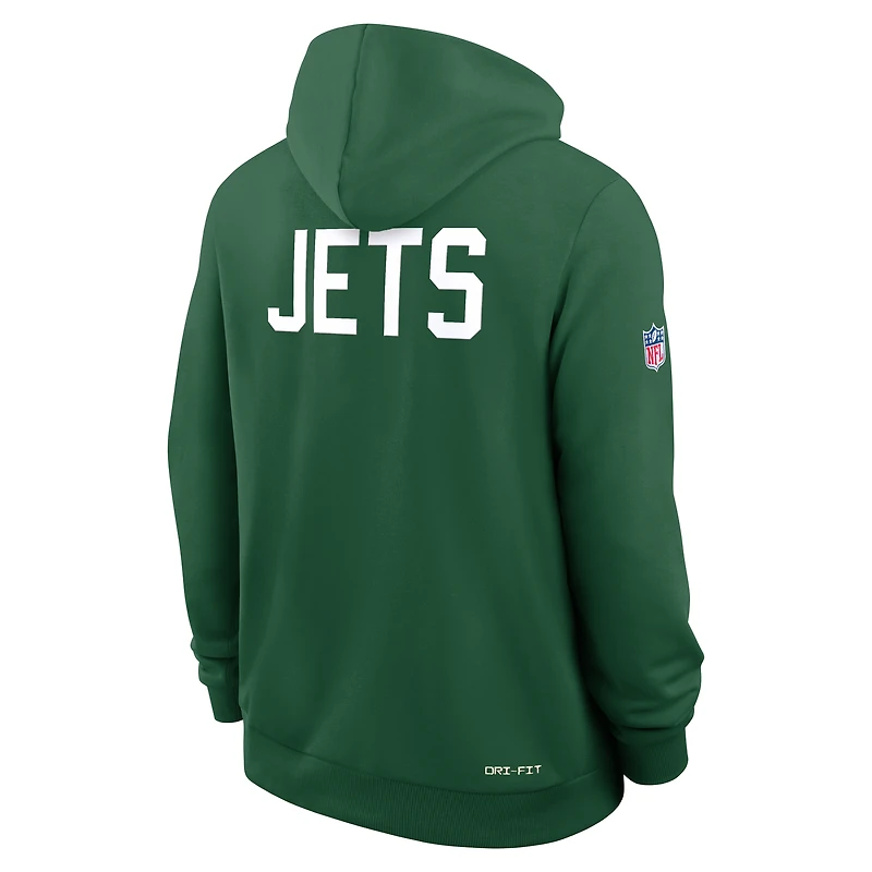 Men's Nike Green New York Jets Sideline Standard Issue Alt 2 Dri-FIT Hoodie
