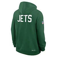 Men's Nike Green New York Jets Sideline Standard Issue Alt 2 Dri-FIT Hoodie