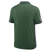 Polo Nike Dri-FIT vert à rayures latérales des New York Jets pour homme