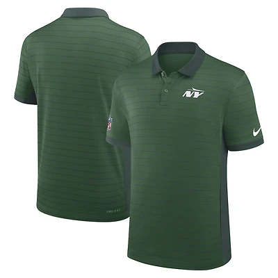 Men's Nike Green New York Jets Sideline Victory Stripe Dri-FIT Polo