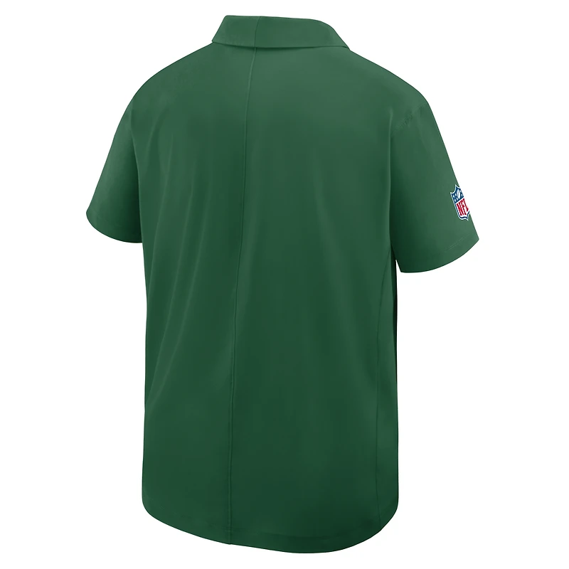 Polo tissé Nike Dri-FIT vert New York Jets pour homme