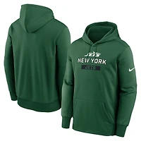 Men's Nike Green New York Jets Toss Sweep Therma Hoodie