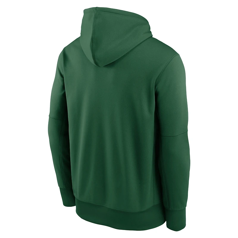 Sweat à capuche Nike Therma vert New York Jets pour homme