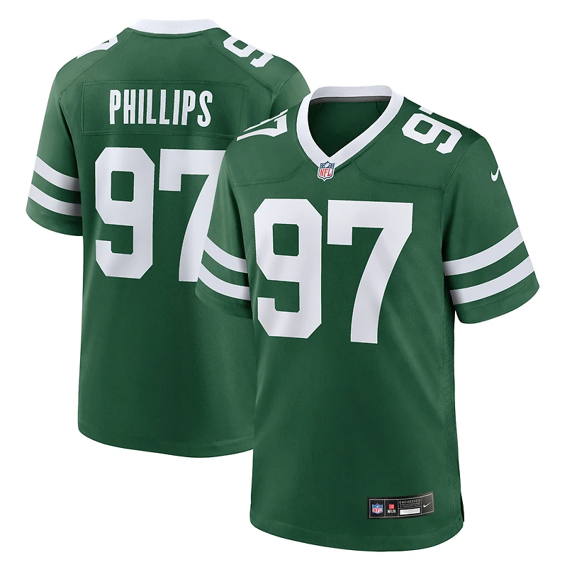 Men's Nike Harrison Phillips Legacy Green New York Jets Team Game Jersey