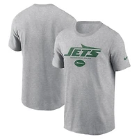 Men's Nike Heather Gray New York Jets Sideline Dri-FIT T-Shirt