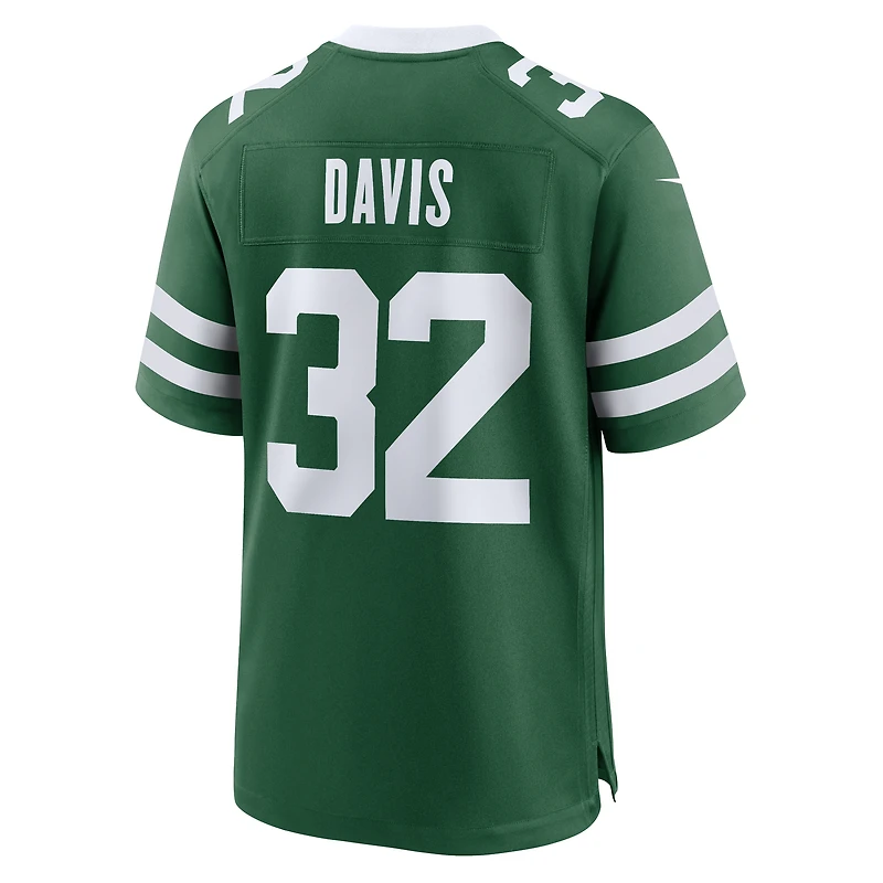 Men's Nike Isaiah Davis Legacy Green New York Jets Team Game Jersey