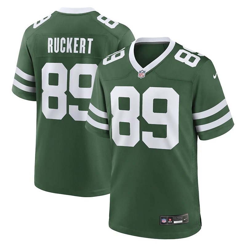 Maillot de jeu d'équipe Nike Jeremy Ruckert Legacy Green New York Jets pour homme