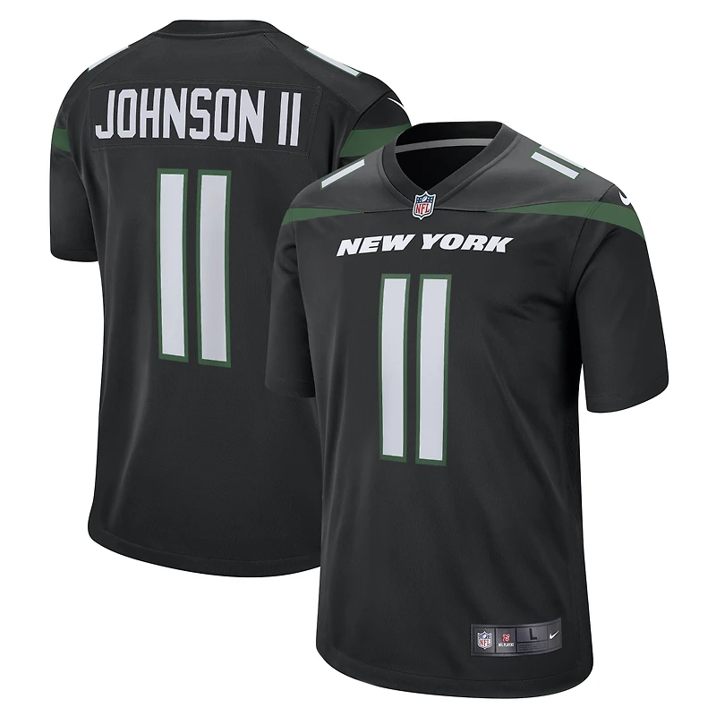 Men's Nike Jermaine Johnson II Black New York Jets Alternate Game Jersey