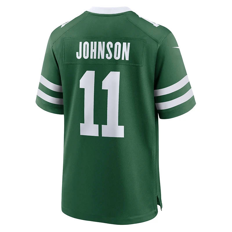 Maillot de match Nike Jermaine Johnson II Legacy Green New York Jets pour homme