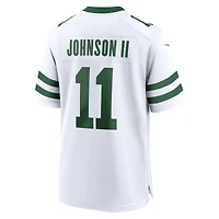 Maillot de match Nike Jermaine Johnson II Legacy pour homme des New York Jets, blanc