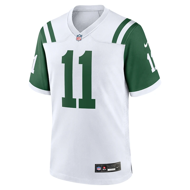 Maillot Nike Jermaine Johnson II pour homme, blanc, New York Jets, jeu alternatif classique