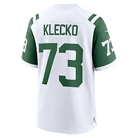 Maillot Nike Joe Klecko blanc pour homme, joueur retraité des New York Jets, match alternatif