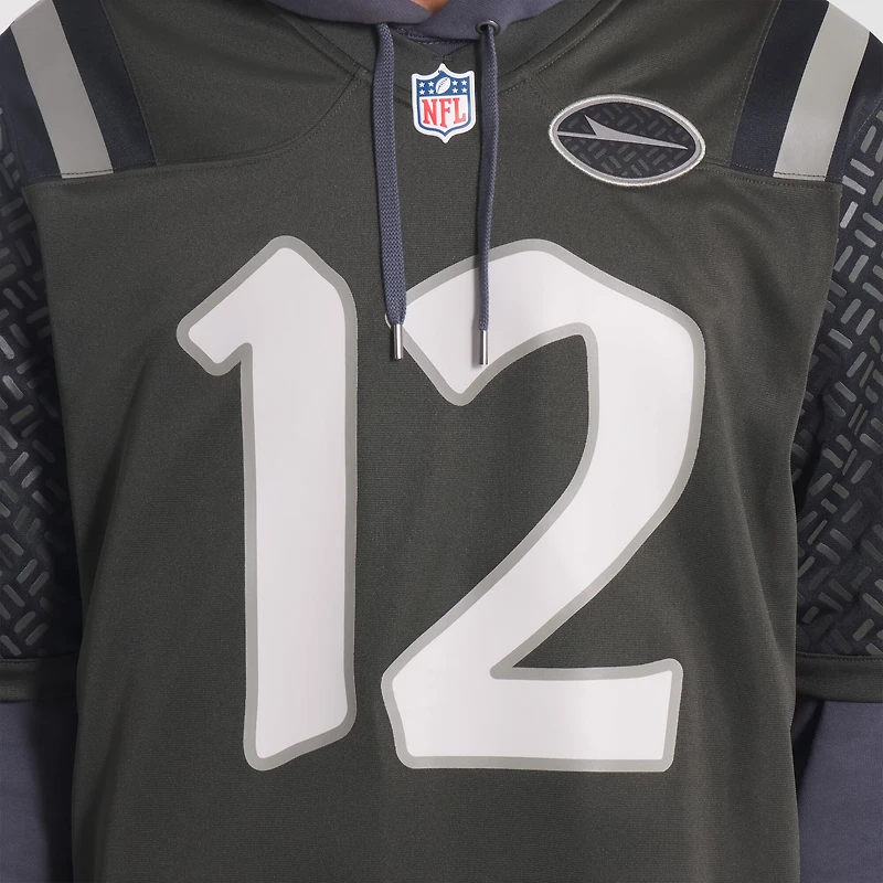Maillot Nike Joe Namath Gotham Green pour homme, joueur retraité, collection Rivalries 2025, des New York Jets