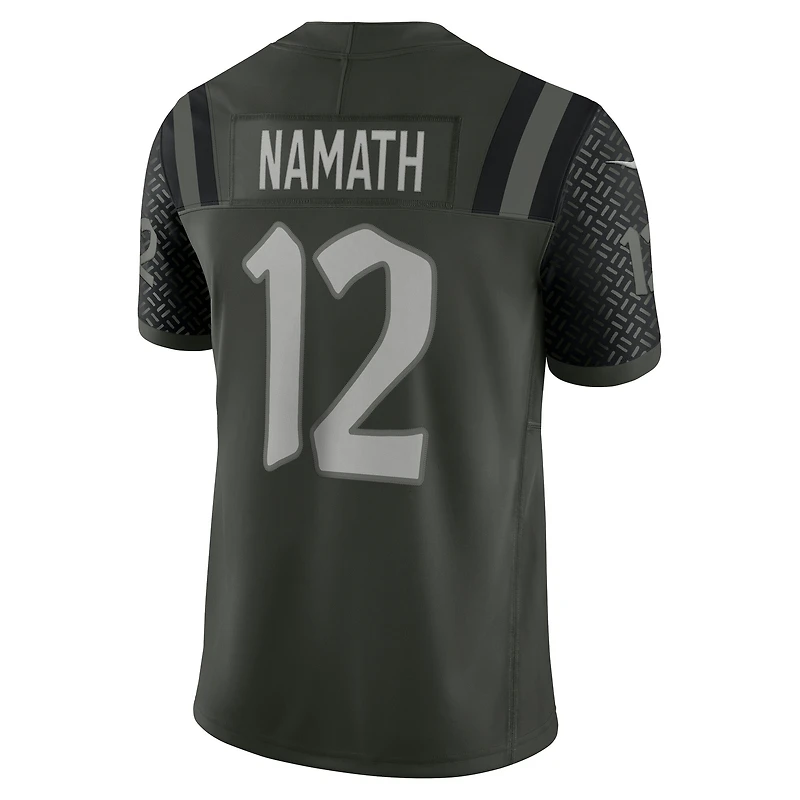 Men's Nike Joe Namath Gotham Green New York Jets 2025 Rivalries Collection Retired Player Limited Jersey