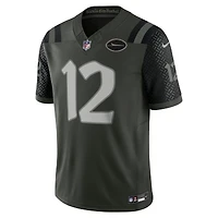 Men's Nike Joe Namath Gotham Green New York Jets 2025 Rivalries Collection Stitched Limited Jersey