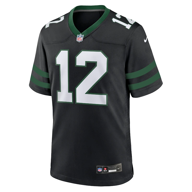 Maillot de match joueur retraité alternatif des New York Jets Nike Joe Namath Legacy noir pour homme