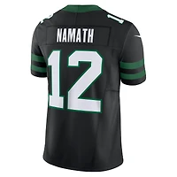 Nike Joe Namath Legacy pour hommes, noir, New York Jets, Alternate Vapor F.U.S.E. Maillot limité