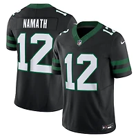 Nike Joe Namath Legacy pour hommes, noir, New York Jets, Alternate Vapor F.U.S.E. Maillot limité