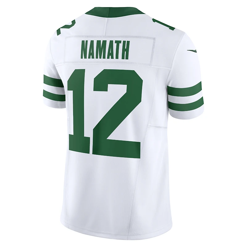 Nike Joe Namath Legacy pour homme Blanc New York Jets Vapor F.U.S.E. Maillot limité