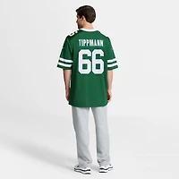 Maillot de jeu d'équipe Nike Joe Tippmann Legacy Green New York Jets pour homme