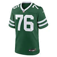 Maillot de match Nike John Simpson Legacy vert New York Jets pour homme