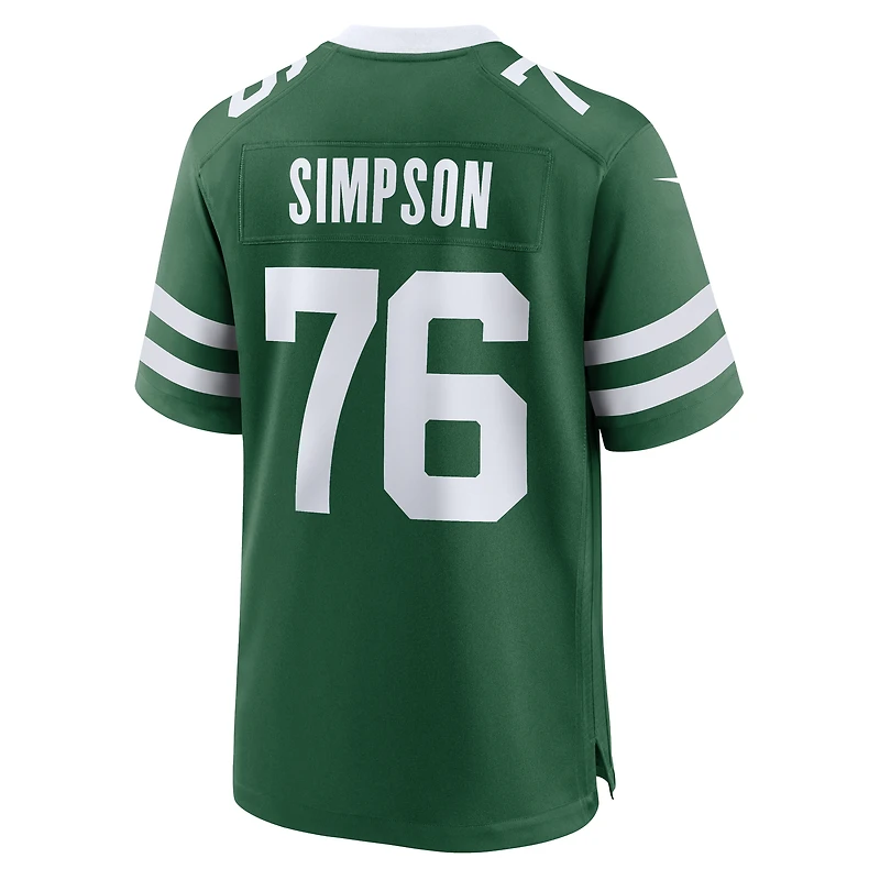 Men's Nike John Simpson Legacy Green New York Jets Game Jersey