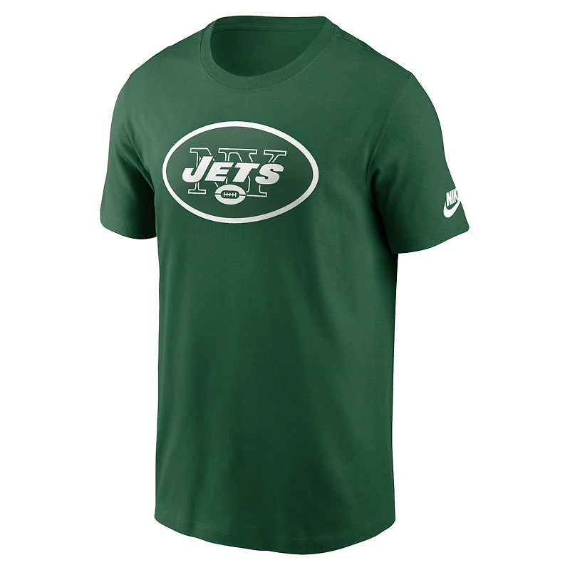 Men's Nike Kelly Green New York Jets Rewind Logo Essential T-Shirt