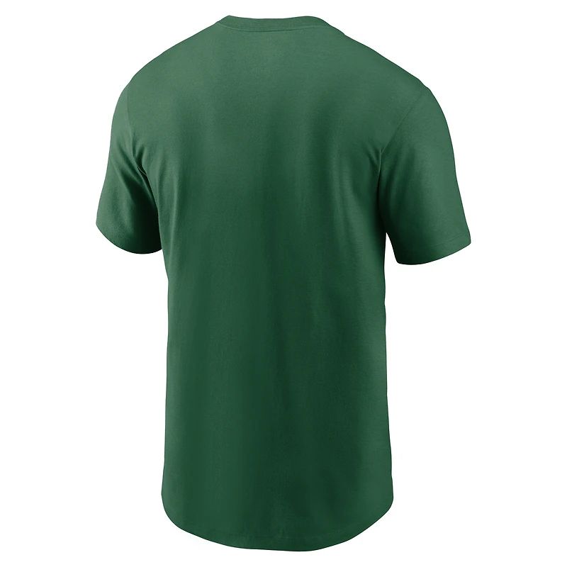 Men's Nike Kelly Green New York Jets Rewind Logo Essential T-Shirt