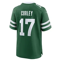 Maillot de match Nike Malachi Corley Legacy Green New York Jets pour homme