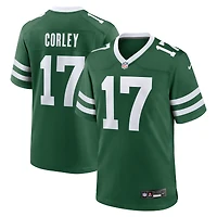 Maillot de match Nike Malachi Corley Legacy Green New York Jets pour homme