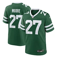 Men's Nike Malachi Moore Legacy Green New York Jets Team Game Jersey