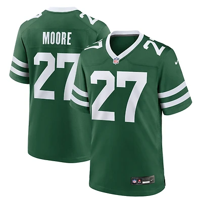 Men's Nike Malachi Moore Legacy Green New York Jets Team Game Jersey