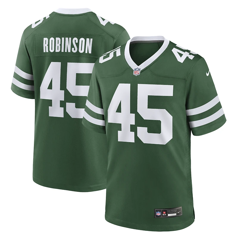 Men's Nike Mark Robinson Legacy Green New York Jets Team Game Jersey
