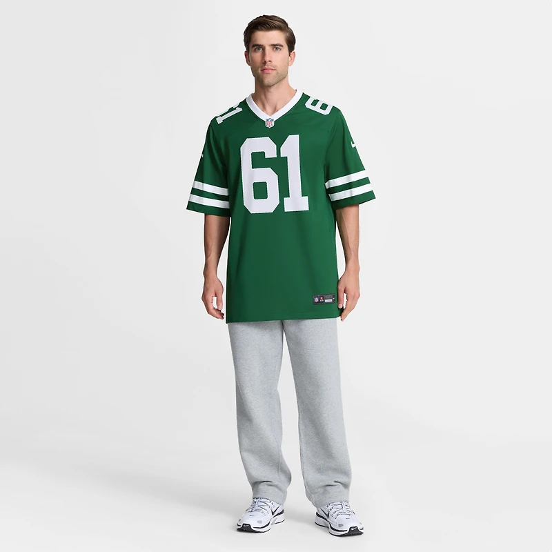 Men's Nike Max Mitchell Legacy Green New York Jets Team Game Jersey