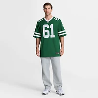 Men's Nike Max Mitchell Legacy Green New York Jets Team Game Jersey
